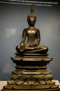 Lan Xang Seated Buddha bronze